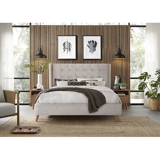 Lit ESTELLA 160 cm beige (4p=1ks)