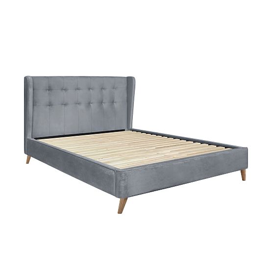 Lit ESTELLA 160 cm gris (4p=1ks)