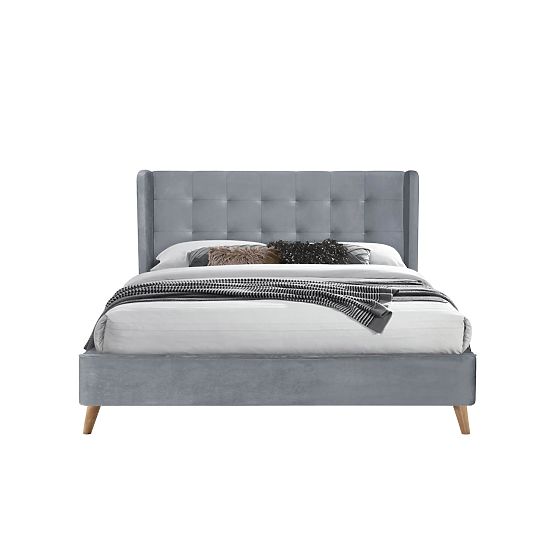 Lit ESTELLA 160 cm gris (4p=1ks)
