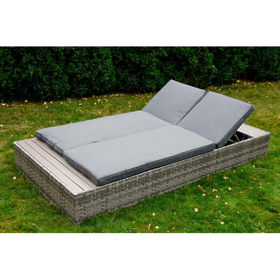 Lit multifonctionnel en résine tressée DIABOLICO