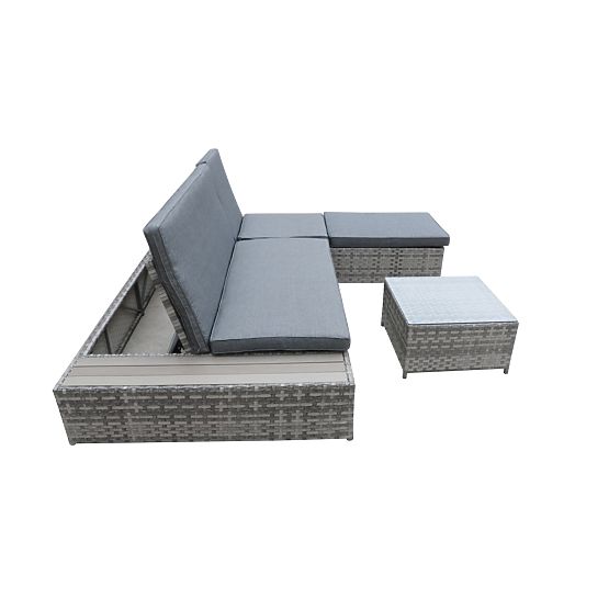 Lit multifonctionnel en résine tressée DIABOLICO