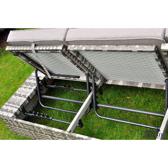Lit multifonctionnel en résine tressée DIABOLICO