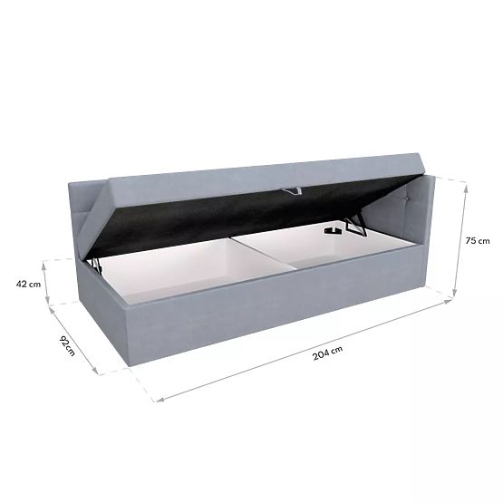 Lit BILLY rembourré - 200 x 90 cm