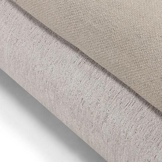 Lit rembourré Bowee 160x200 cm, avec sommier, beige clair, pieds boule