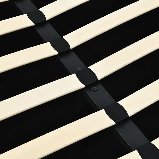 Lit rembourré Snoovia 160x200 cm, avec sommier et espace de rangement, beige clair