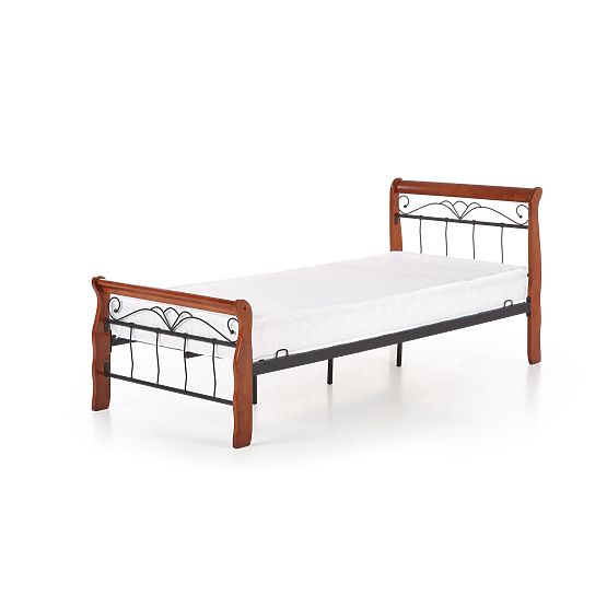 Lit Veronica 90 cm cerisier antique/noir
