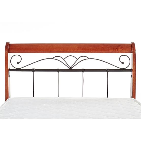 Lit Veronica 90 cm cerisier antique/noir
