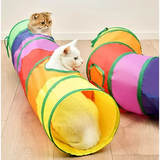 Long tunnel ressort jouet pour chat FIGARO
