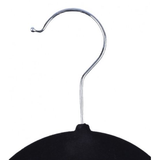 Lot de 10 cintres en velours Maxi - noir