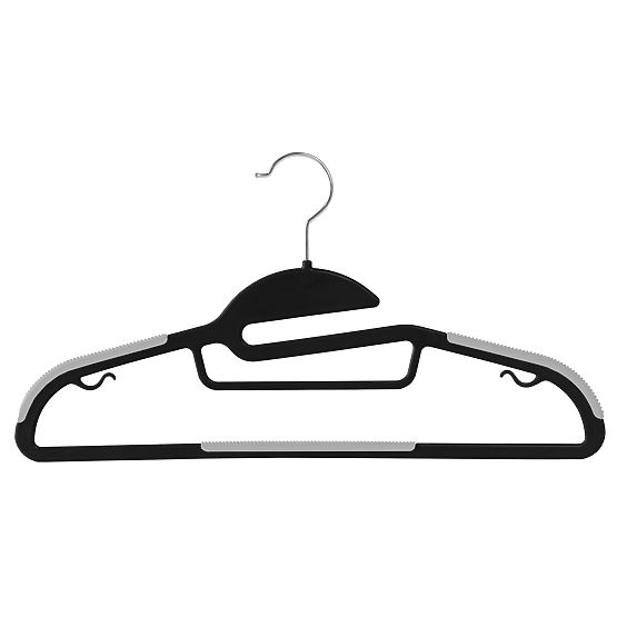 Lot de 10 cintres Flexi noir et gris