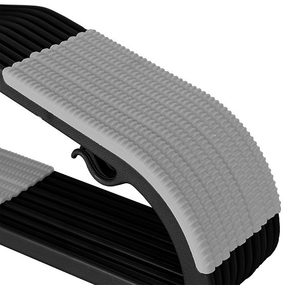 Lot de 10 cintres Flexi noir et gris