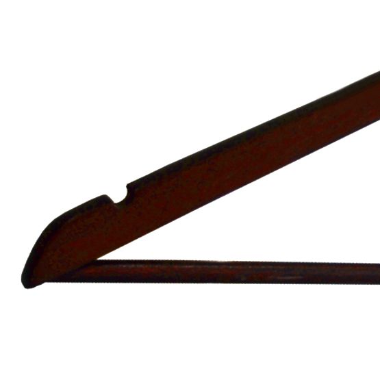 Lot de 5 cintres en bois RONDO marron foncé