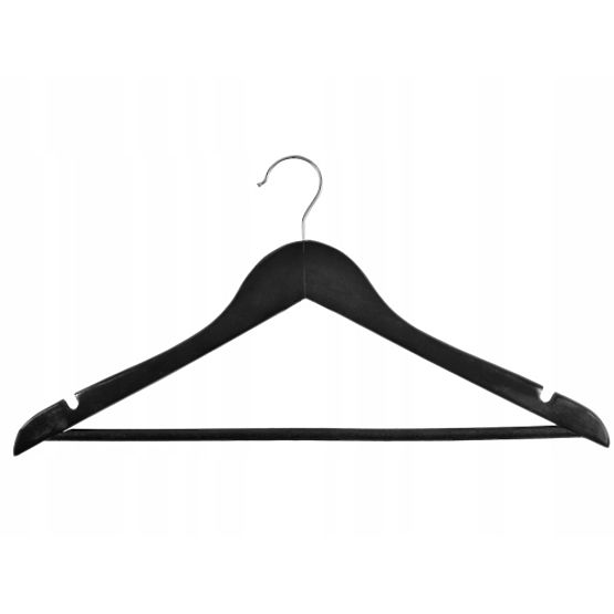 Lot de 5 cintres en bois RONDO noir