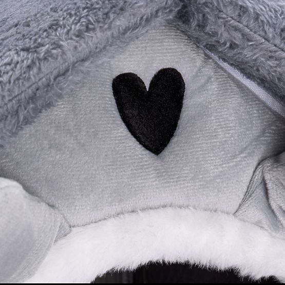 Maison en peluche pour chat JASPER gris