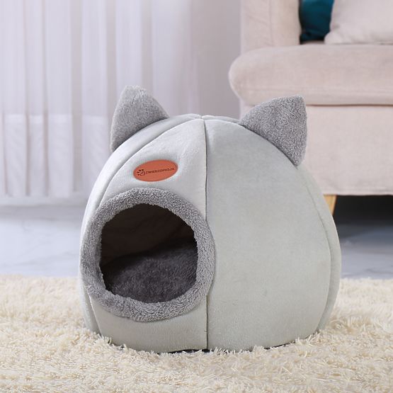 Maison pour chats AMBER GRIS taille M