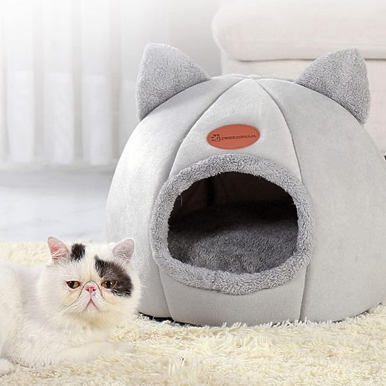Maison pour chats AMBER GRIS taille M