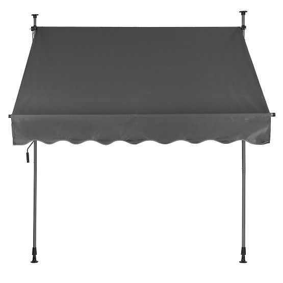 Marquise de balcon avec hauteur réglable, imperméable avec manivelle manuelle