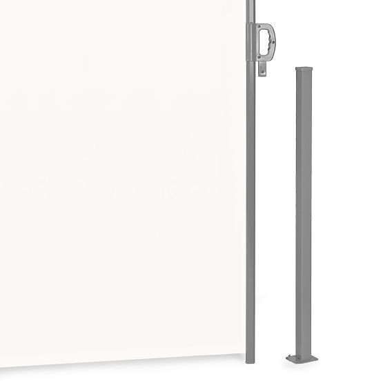 Marquise pliante 300x180 cm store latéral paravent pour jardin terrasse beige