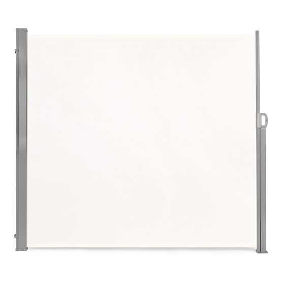 Marquise pliante 300x180 cm store latéral paravent pour jardin terrasse beige