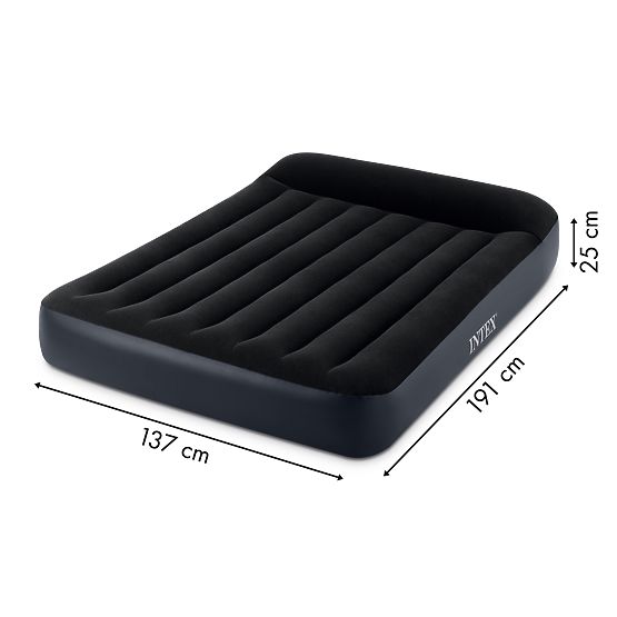 Matelas gonflable avec pompe lit velours Intex 64148ND
