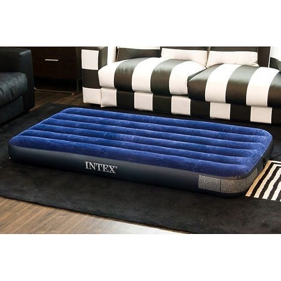 Matelas gonflable lit de couchage en velours INTEX 64756
