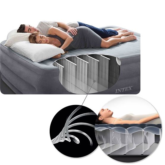 Matelas gonflable pour dormir 203x152 cm lit double INTEX 64143