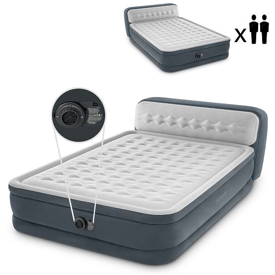 Matelas lit 236x152cm avec pompe pour 2 personnes DELUXE 64448ND