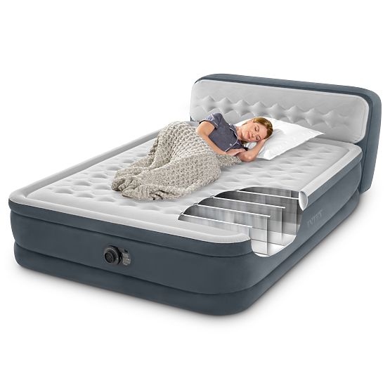 Matelas lit 236x152cm avec pompe pour 2 personnes DELUXE 64448ND