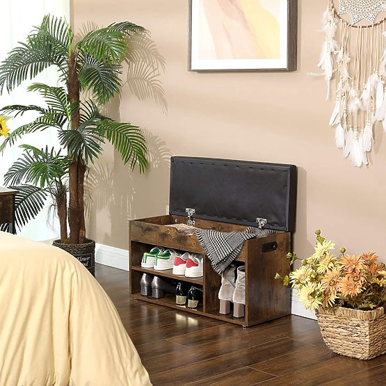 Meuble à chaussures avec banc LOFT en bois