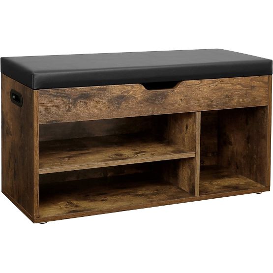 Meuble à chaussures avec banc LOFT en bois