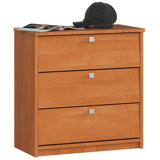 Meuble à chaussures MINI 3 portes basculantes 60 cm - aulne