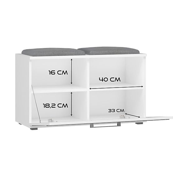 Meuble à chaussures Opal OPAL BLANC