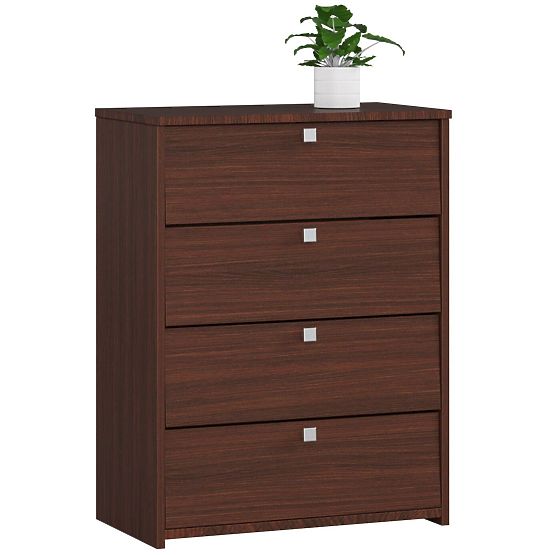 Meuble à chaussures RUBIN 4 portes rabattables 66 cm - wenge