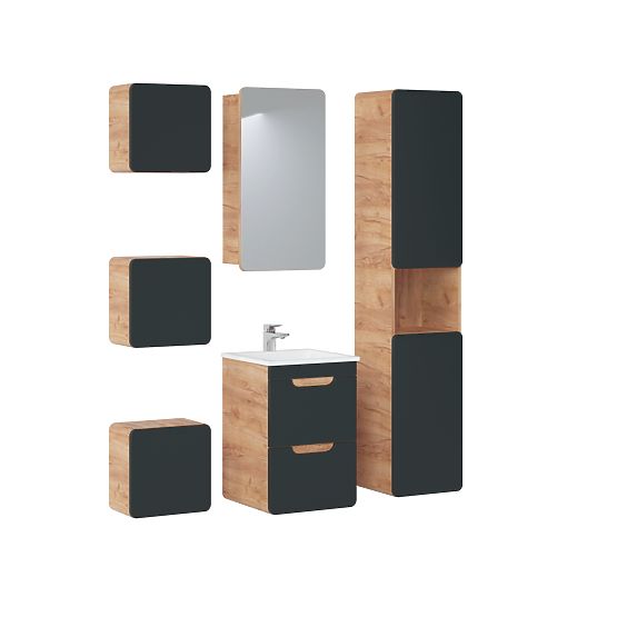 Meuble sous lavabo 40 cm 2 tiroirs