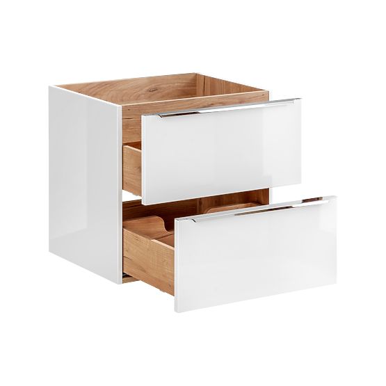 Meuble sous lavabo 60 cm 2 tiroirs