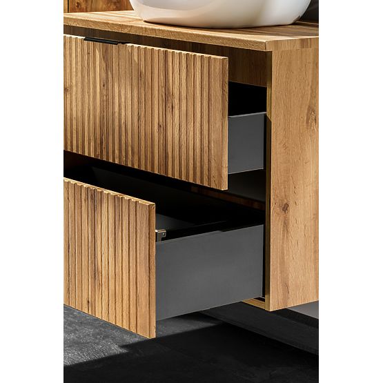 Meuble sous lavabo 60 cm 2 tiroirs