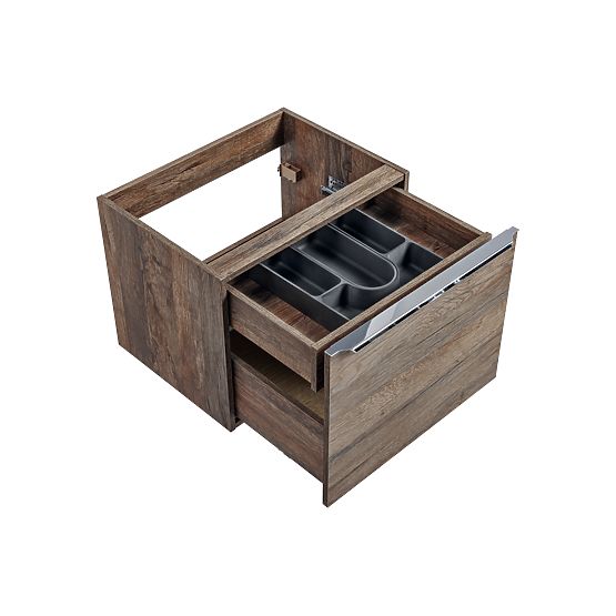Meuble sous lavabo 60 cm 2 tiroirs