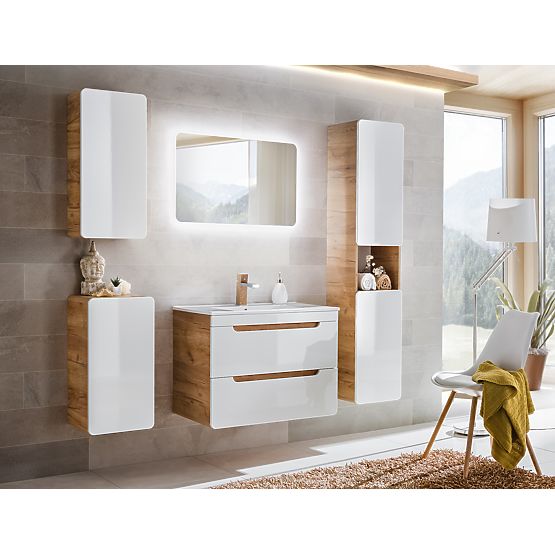 Meuble sous lavabo 80 cm 2 tiroirs