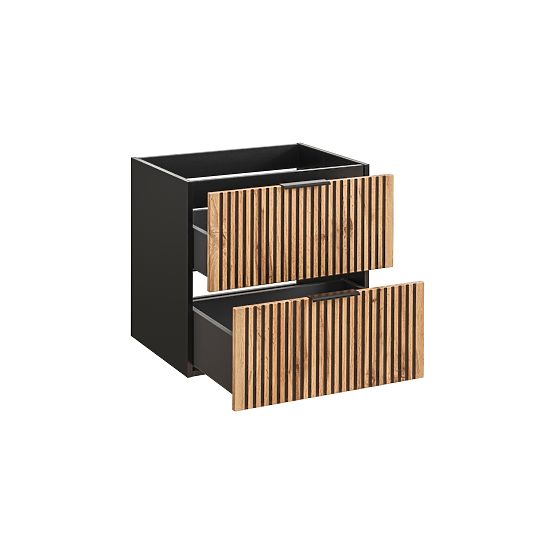 Meuble sous lavabo 80cm 2 tiroirs