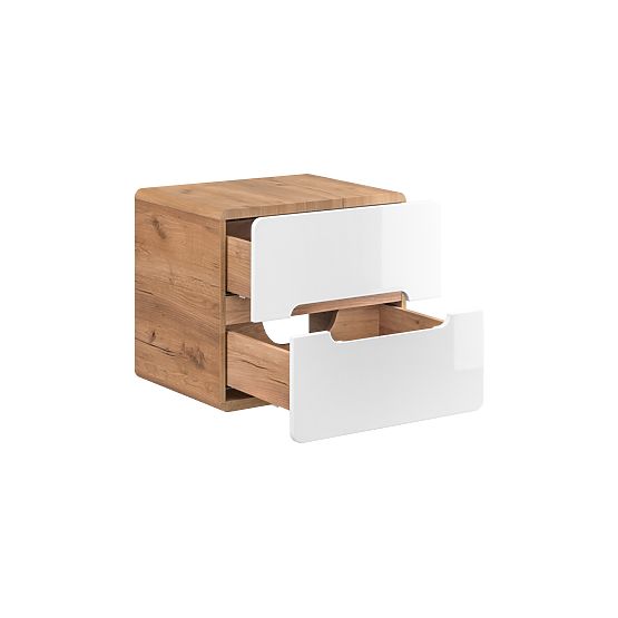 Meuble sous lavabo pour plan 60 cm 2 tiroirs