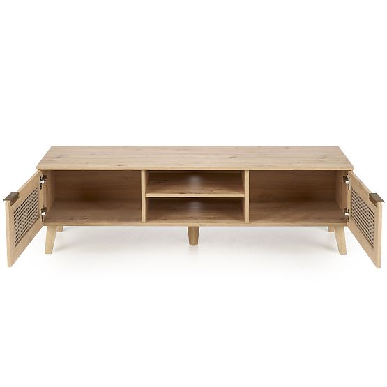Meuble TV BORNEO RTV-1 chêne artisan/noir (1p=1ks)