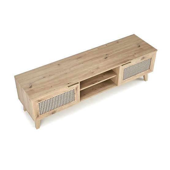 Meuble TV BORNEO RTV-1 chêne artisan/noir (1p=1ks)