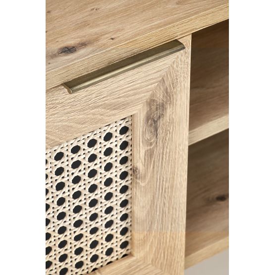 Meuble TV BORNEO RTV-1 chêne artisan/noir (1p=1ks)