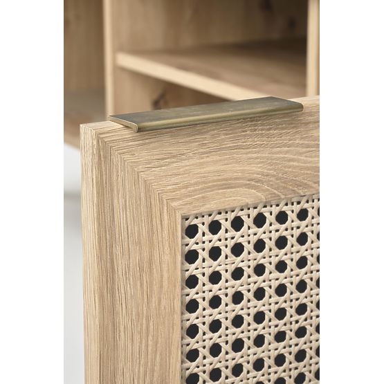 Meuble TV BORNEO RTV-1 chêne artisan/noir (1p=1ks)