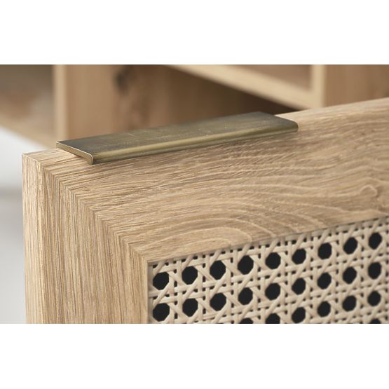 Meuble TV BORNEO RTV-1 chêne artisan/noir (1p=1ks)