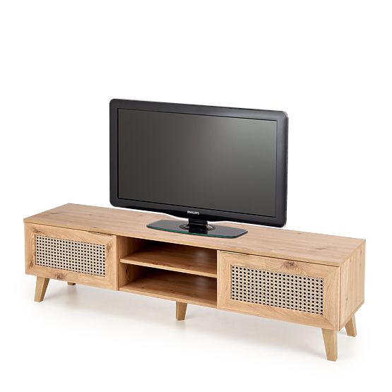 Meuble TV BORNEO RTV-1 chêne artisan/noir (1p=1ks)