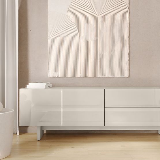 Meuble TV Glim, cachemire, brillant