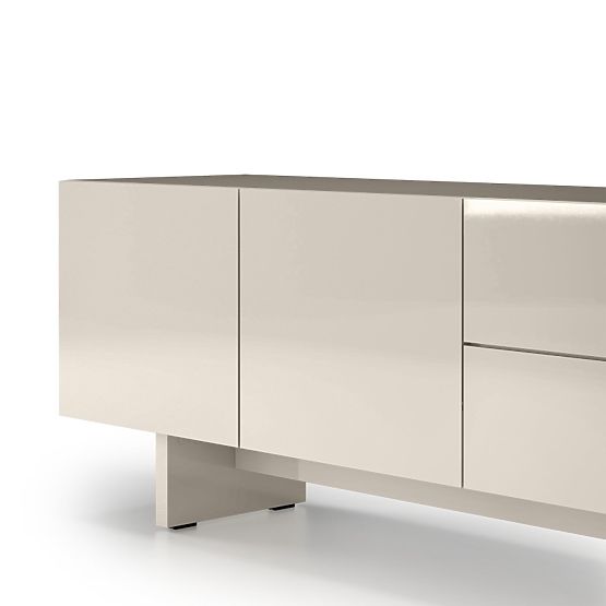 Meuble TV Glim, cachemire, brillant