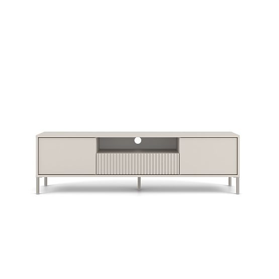 MEUBLE TV KAMARO 160 CASHMERE Rainuré Avant + Classique