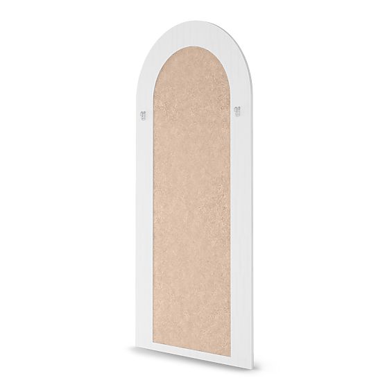 Miroir décoratif suspendu Giovanni 170x80 cm, blanc, arrondi